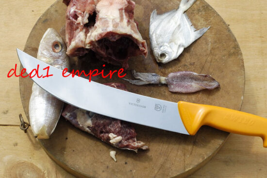 SWIBO-victorinox - Pisau sembelih/daging bengkok 10 inci (SWISS)