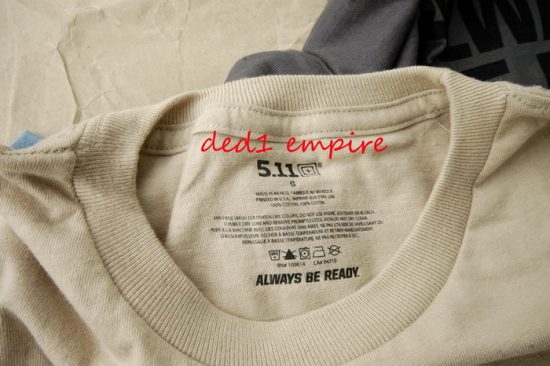 5.11 - Baju leher bulat "Slate Scope"