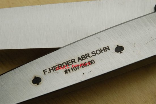 F.HERDER - Gunting kain 10 inci  (Solingen,Jerman)