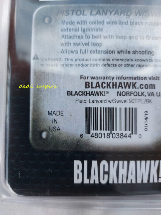 BLACKHAWK - tali penyangkut lanyard pistol (USA)