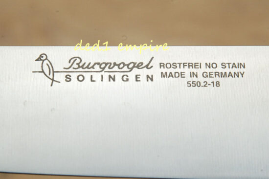 BURGVOGEL - pisau daging/sembelih lurus 7 inci (Solingen JERMAN)